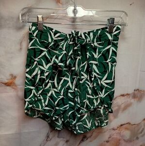 Urban Outfitters Green Wrap Shorts